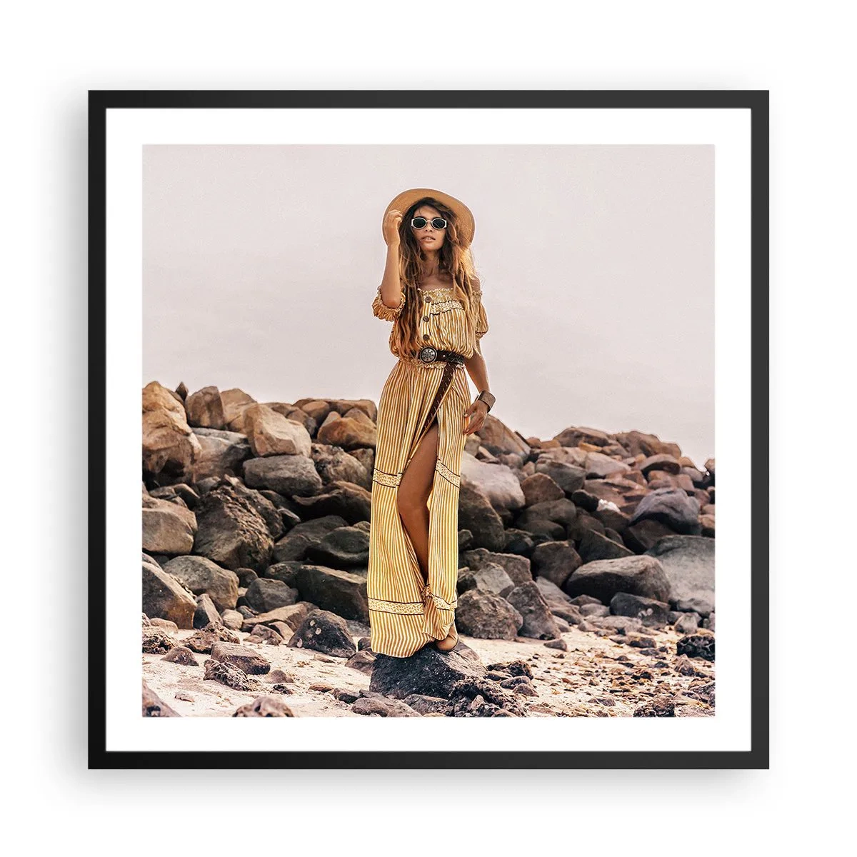 Poszter fehér keretben - A kövek varázsa - 60x60 cm