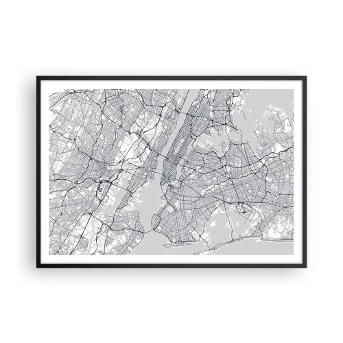 Poszter fehér keretben - Metropolisz anatómiája - 100x70 cm