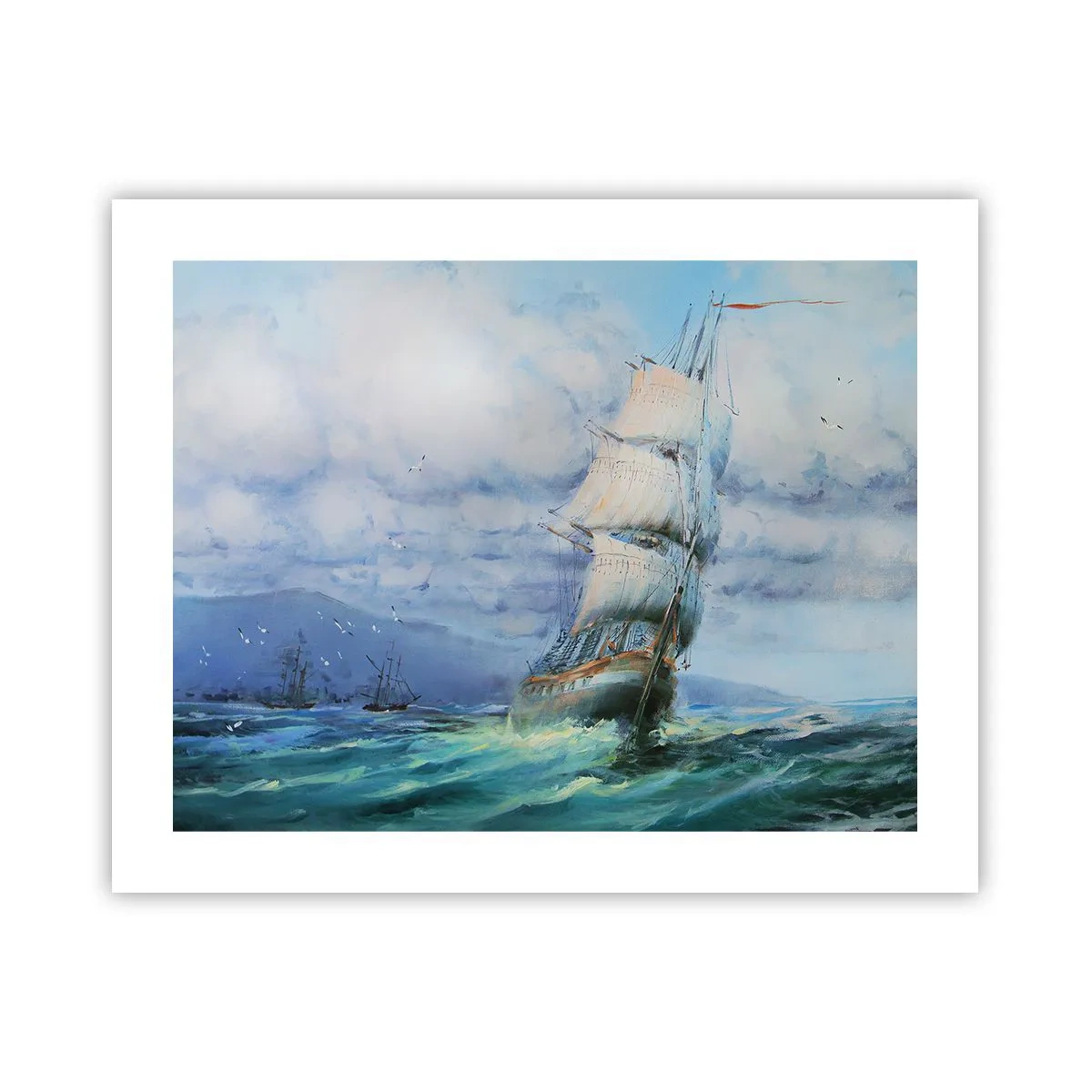 Poszter - Segítő szeleket kívánunk - 50x40 cm