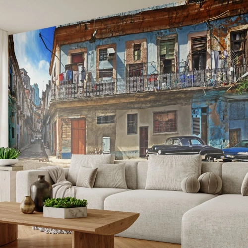 Öntapadós Fotótapéta Deluxe Sticker - Havannai hangulat - Város, Havanna, Építészet - 100x70 cm