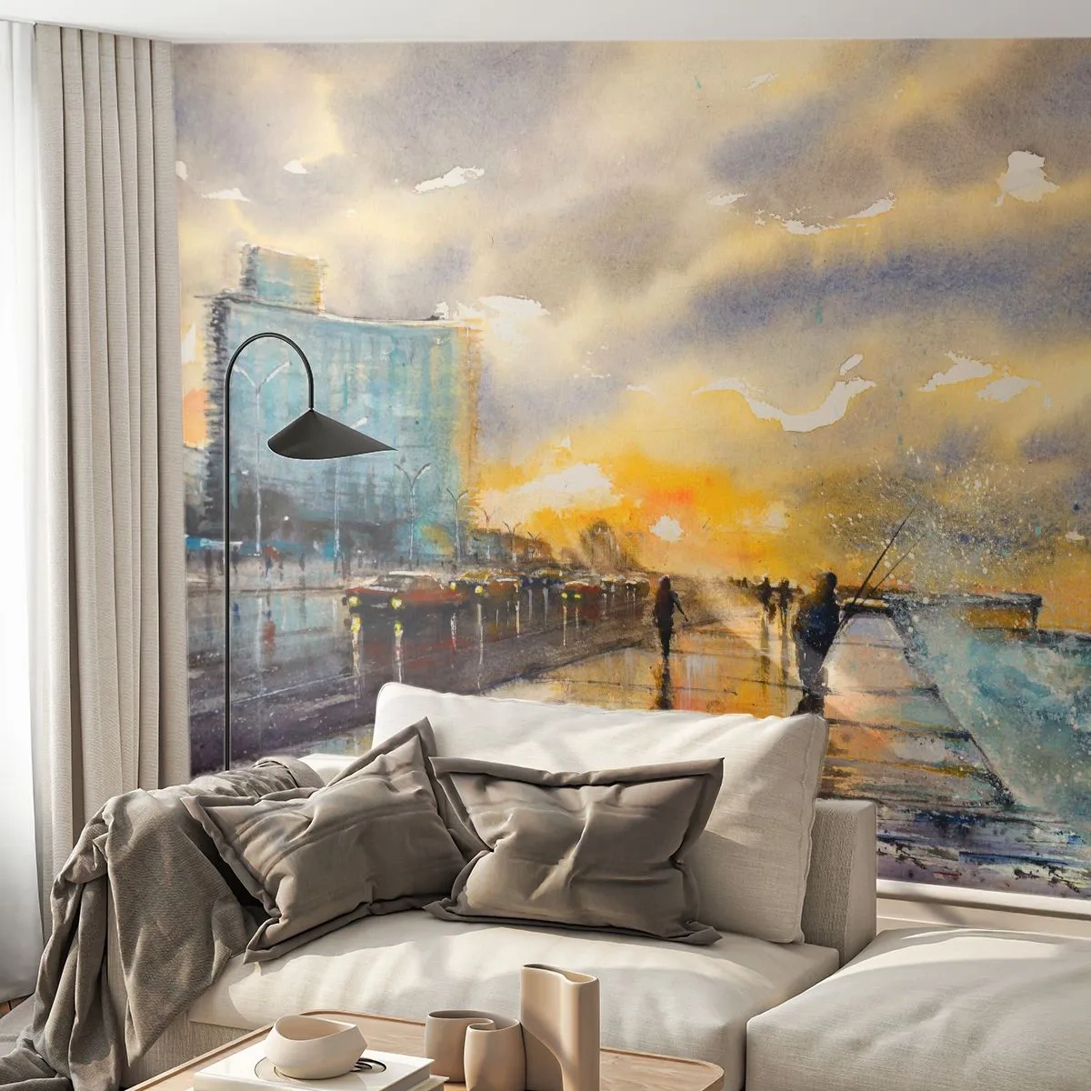 Fotótapéta Premium Sand - Élet a parton - Tájkép, Darab, Napnyugta - 500x350 cm