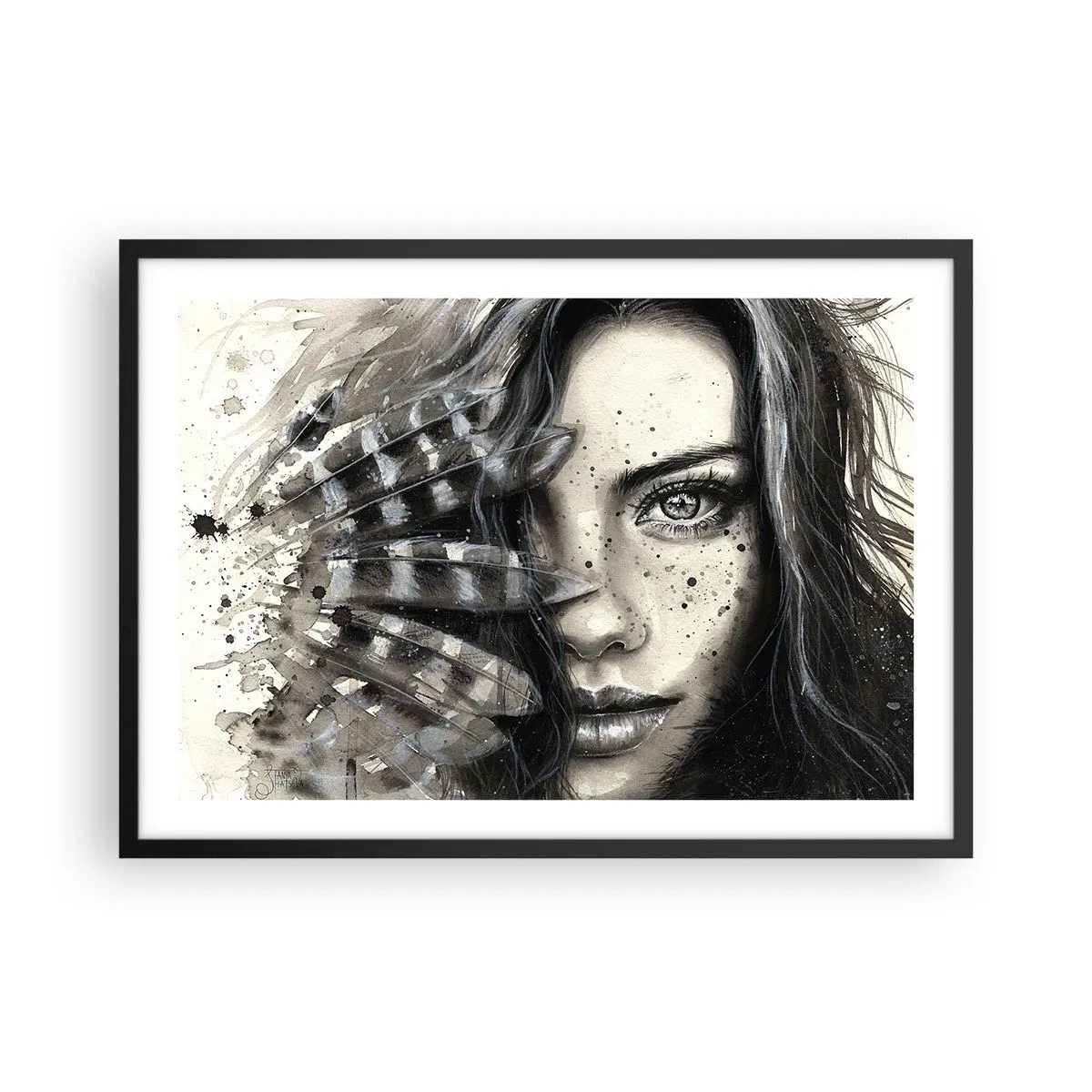 Poszter fehér keretben - Vad gyönyör - 70x50 cm