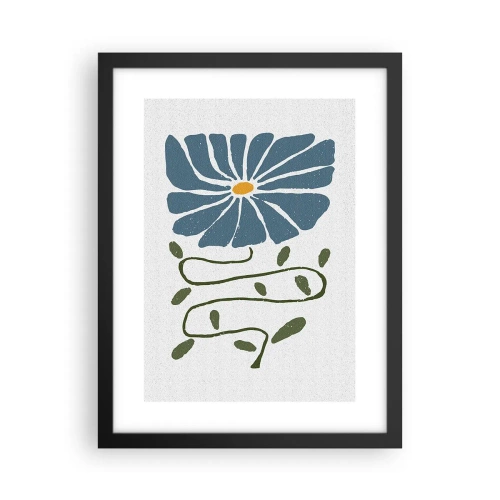 Poszter fehér keretben - Gallyból virág - 30x40 cm