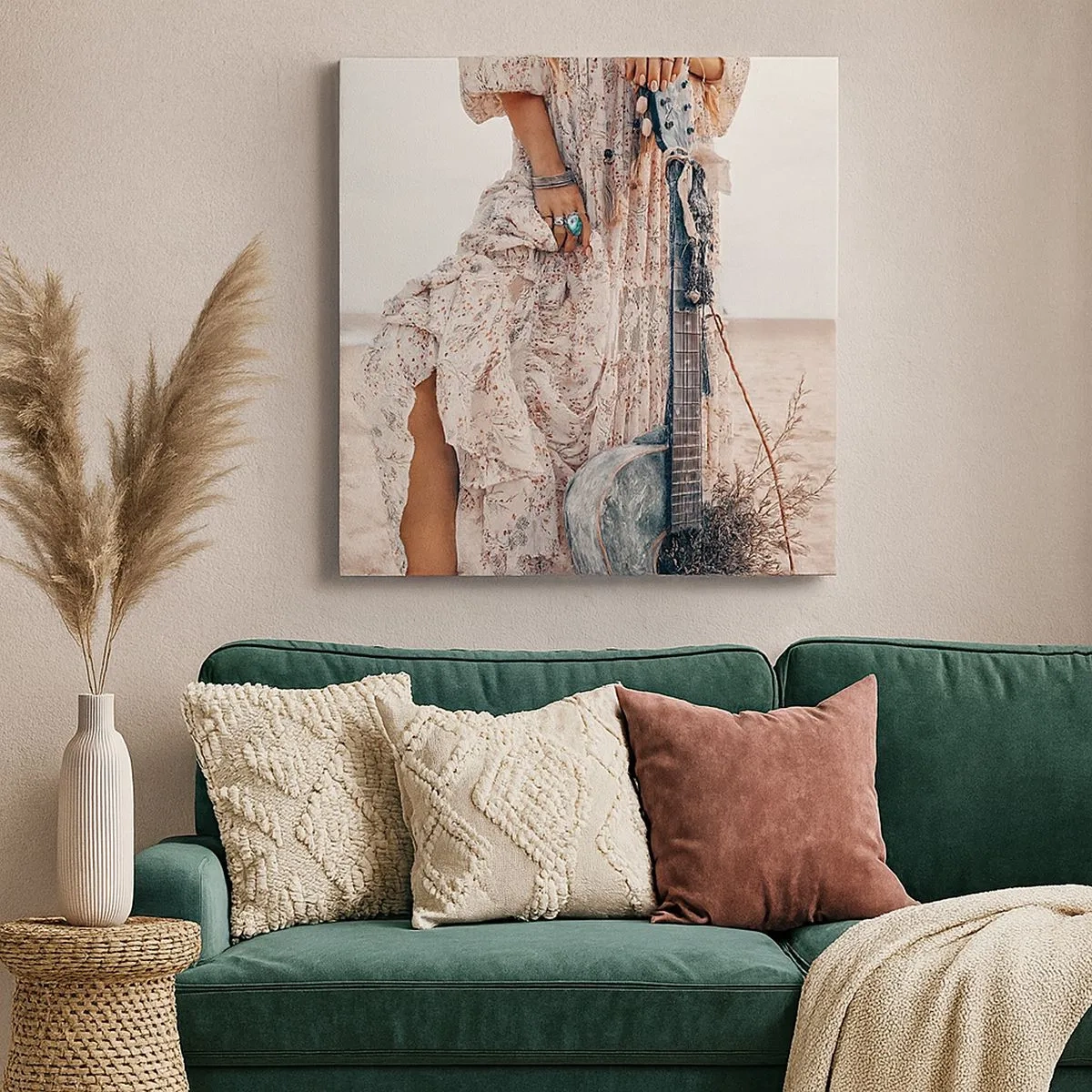 Vászonkép - Hippik az úton - 30x30 cm