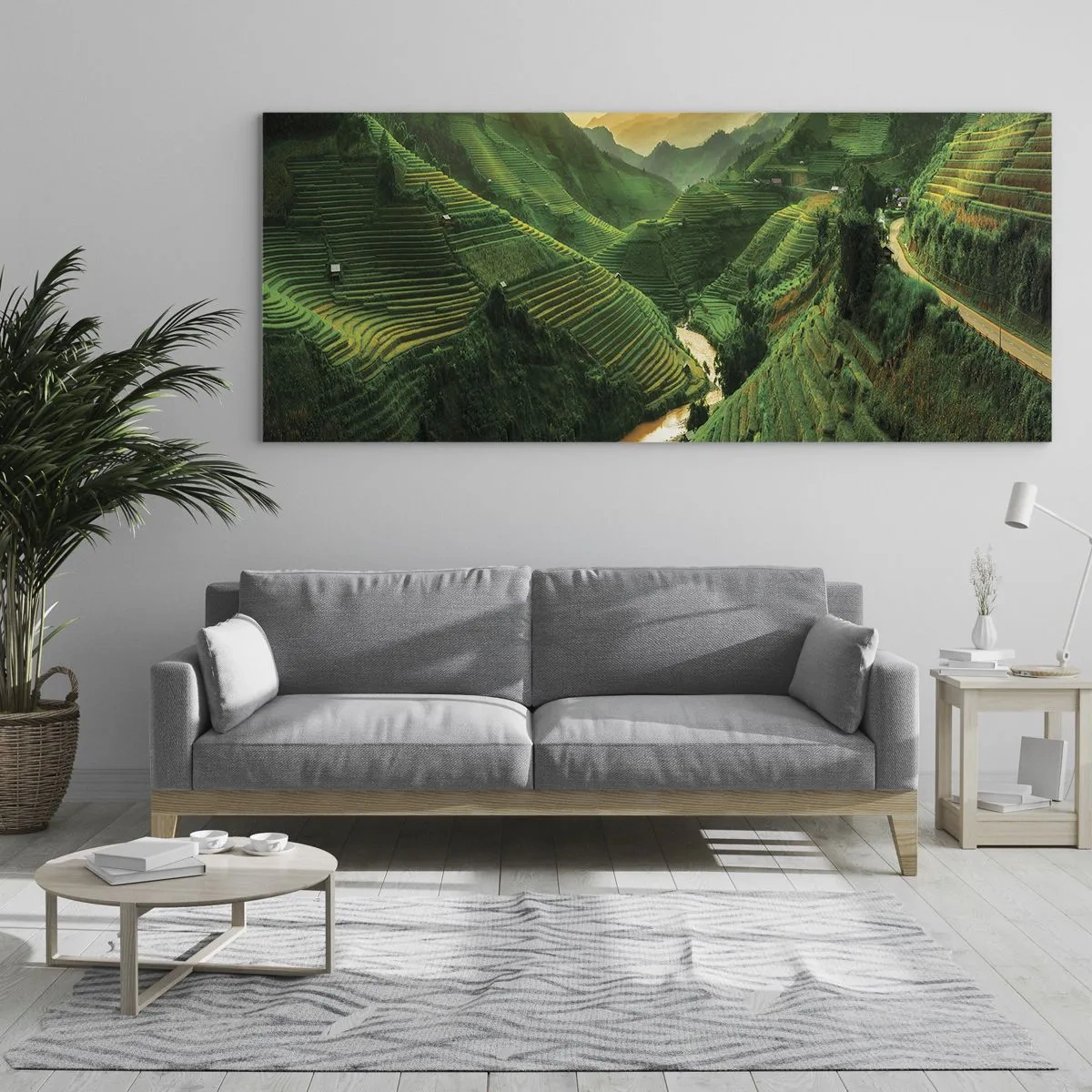 Üveg kép - Vietnámi völgy - 120x50 cm