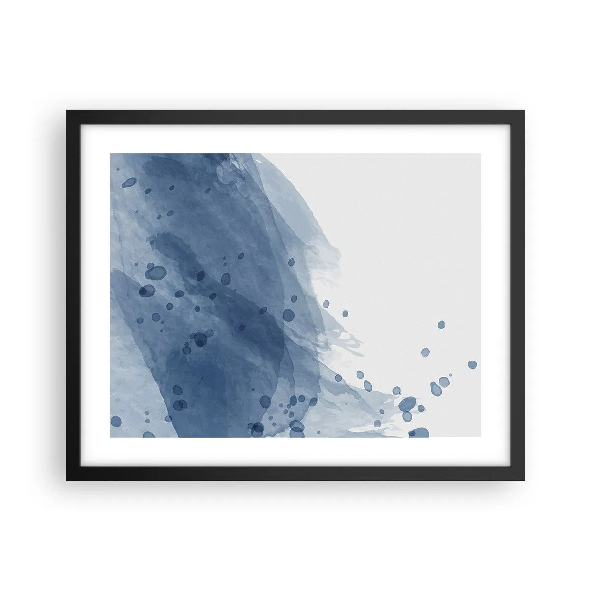 Poszter fehér keretben - Kék tüll - 50x40 cm