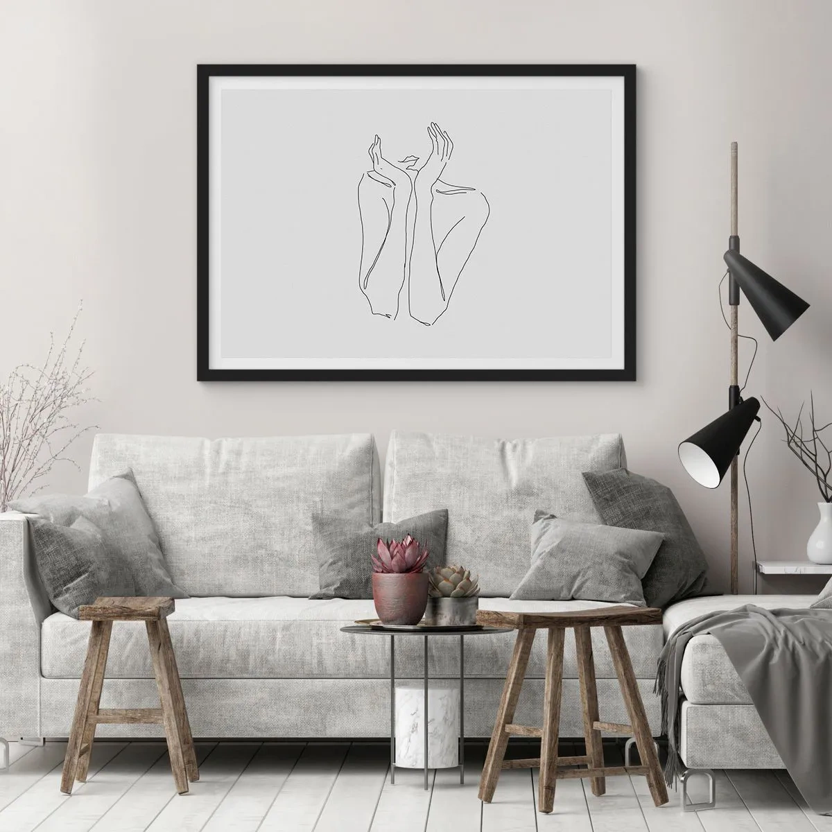 Poszter fehér keretben - Amiről a lányok álmodoznak - 70x50 cm