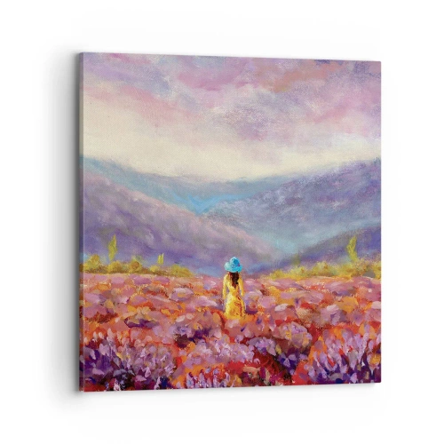 Vászonkép - A levendula világában - 70x70 cm