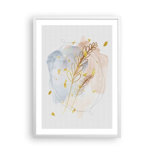 Poszter fekete keretben - Aranyszínű fuvallat - 50x70 cm