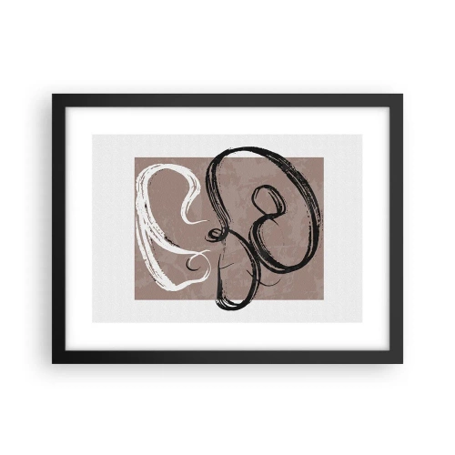 Poszter fehér keretben - Kompozíció - a teljesség keresése - 40x30 cm