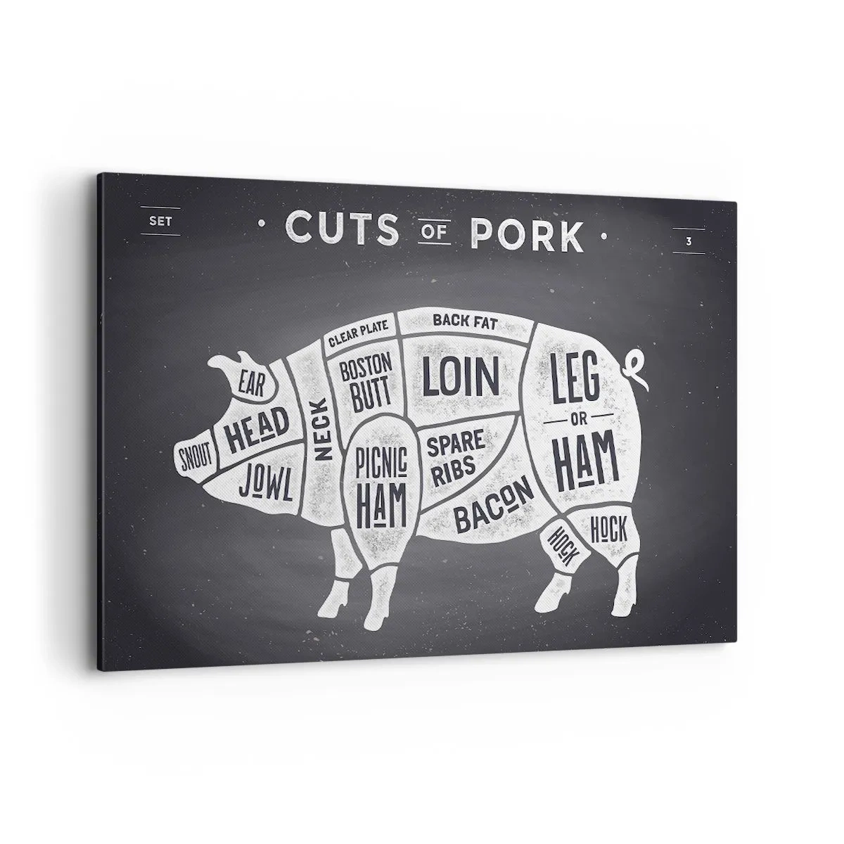 Vászonkép - Mészáros ábécéskönyve - 120x80 cm