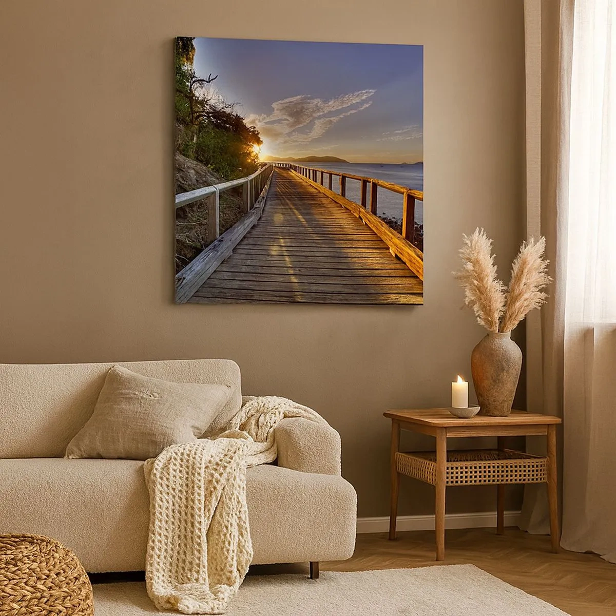 Vászonkép - Menj, menj a nap felé - 30x30 cm