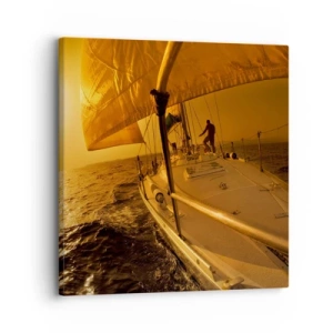 Vászonkép - Arany este egy színes nap után - 30x30 cm