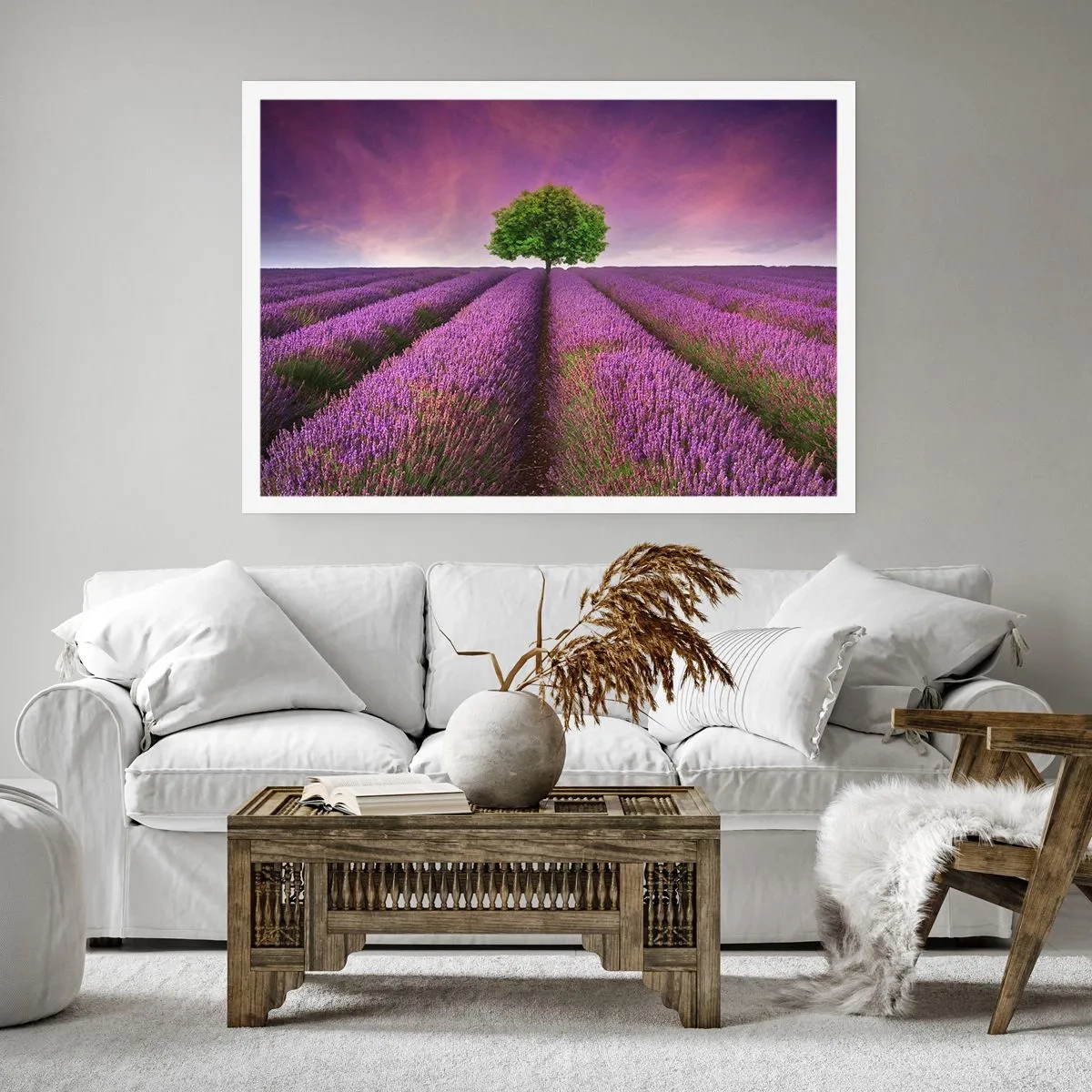 Poszter - Levendulaföldeken - 70x50 cm