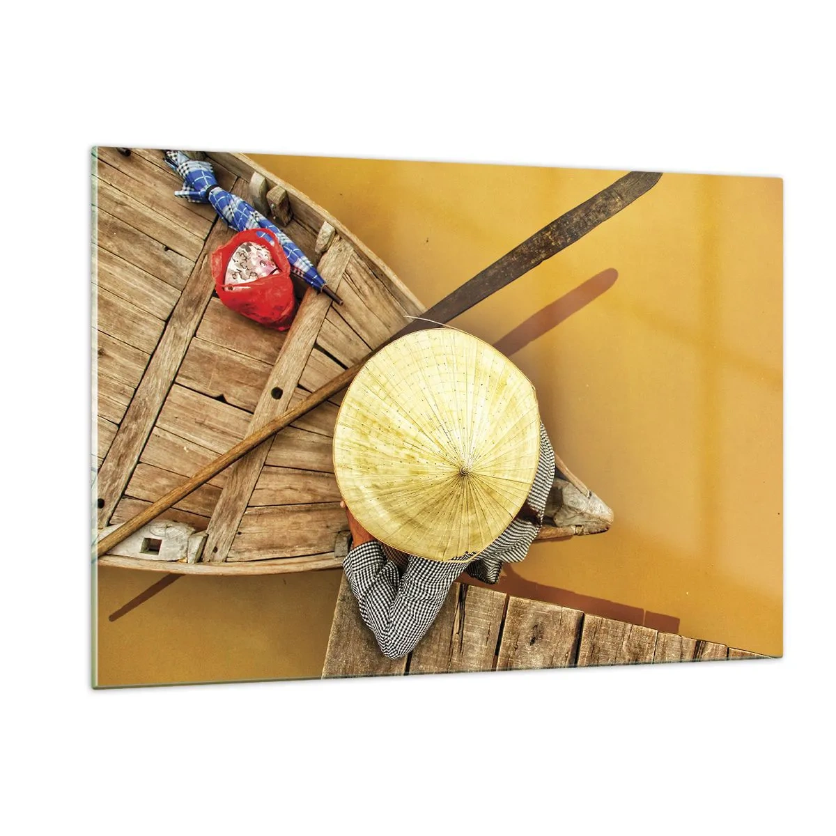 Üveg kép - Élet a Sárga-folyón - 120x80 cm