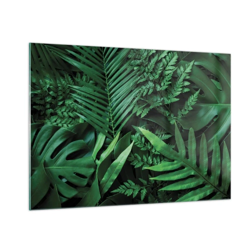 Üveg kép - Összebújva a zöldben - 100x70 cm
