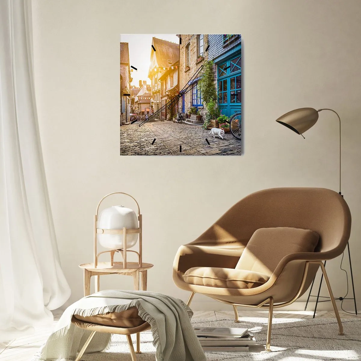 Falióra, Óra - A város fehér szelleme - 40x40 cm