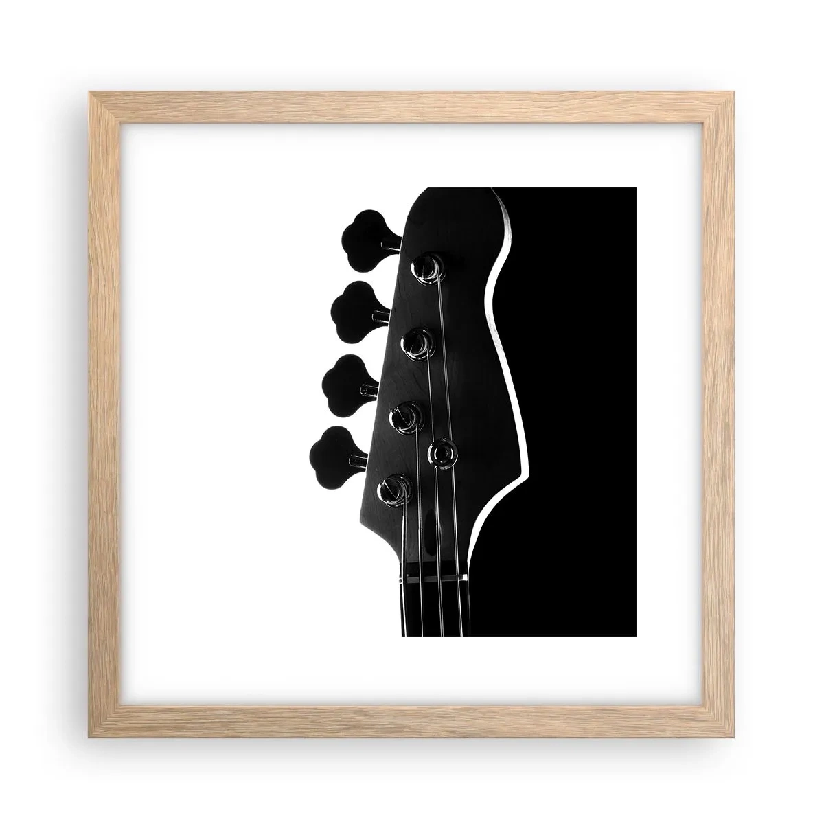 Poszter világos tölgy keretben - Sziklacsend - 30x30 cm