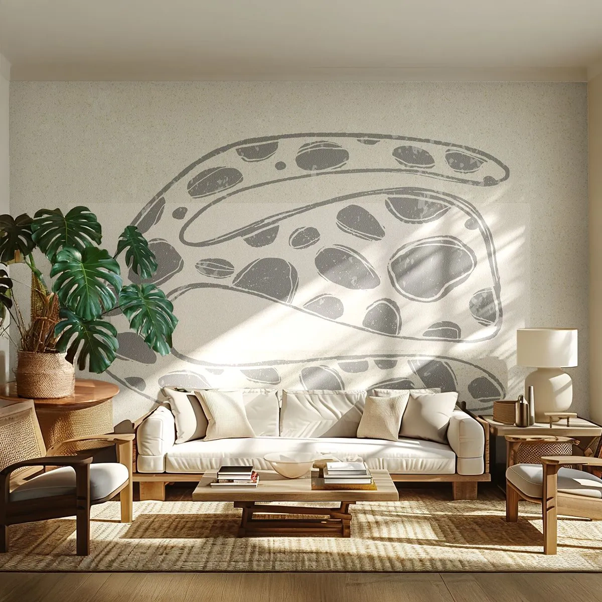 Fotótapéta Premium Canvas - Egy bizarr teremtmény - Boho, Minimalizmus, Fényes - 200x140 cm