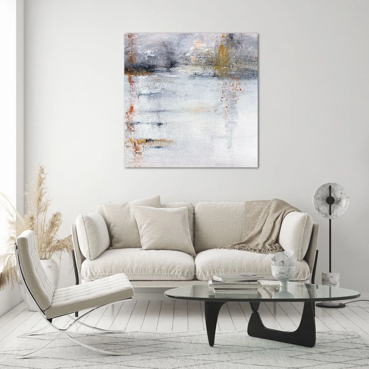 Üveg kép - A légfüggöny mögött - 40x40 cm