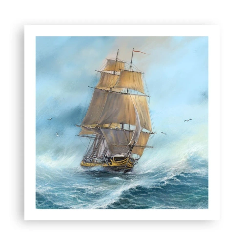 Poszter - A hullámok hullámzása - 60x60 cm