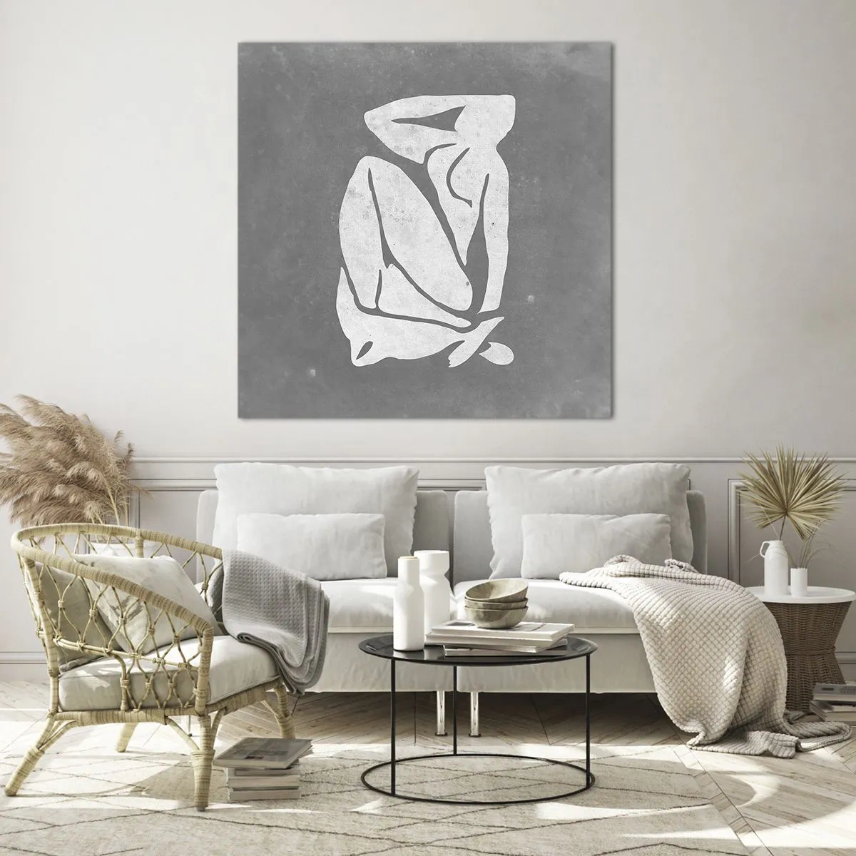 Üveg kép - Álmélkodásban - 30x30 cm