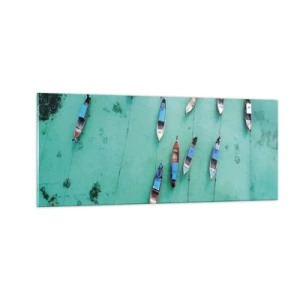 Üveg kép - Örömteli várakozásban - 100x40 cm