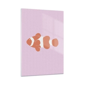 Üveg kép - Illik a korall az arcához és a farkához - 50x70 cm