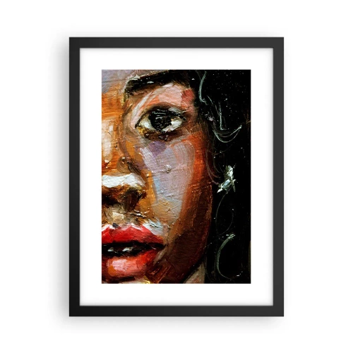 Poszter fehér keretben - Fekete és fény - 30x40 cm