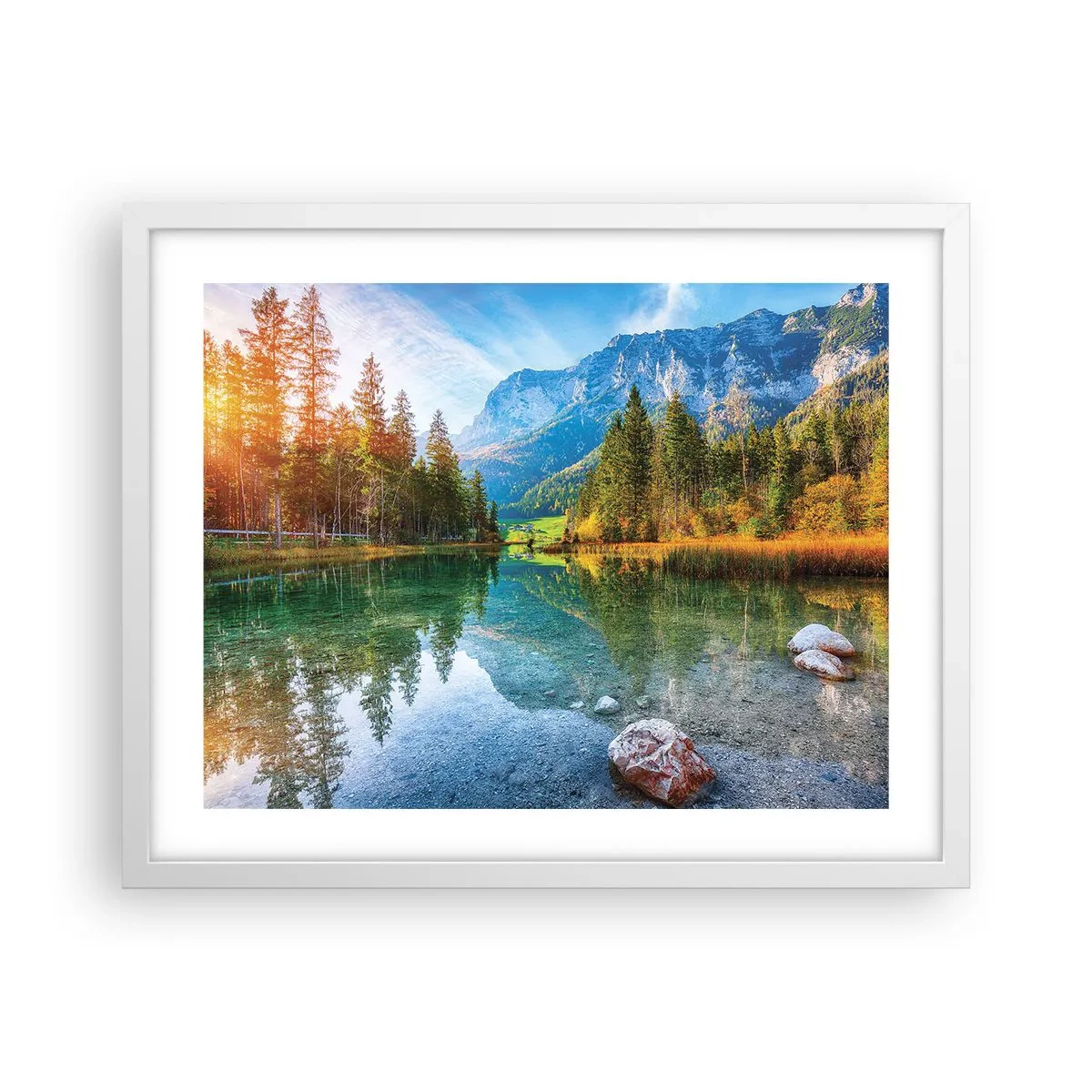 Poszter fekete keretben - Az ősz enyhesége - 50x40 cm