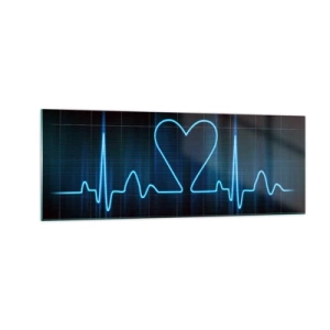 Üveg kép - A szív ritmusában - 140x50 cm
