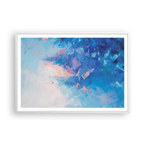 Poszter fekete keretben - Téli absztrakció - 100x70 cm