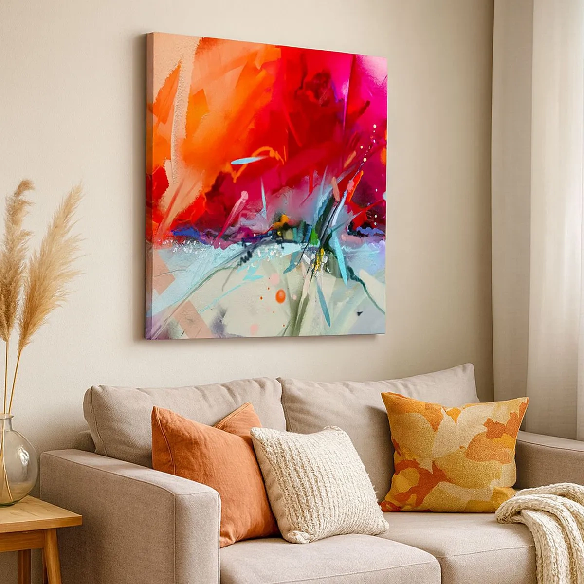 Vászonkép - Fények és színek robbanása - 30x30 cm