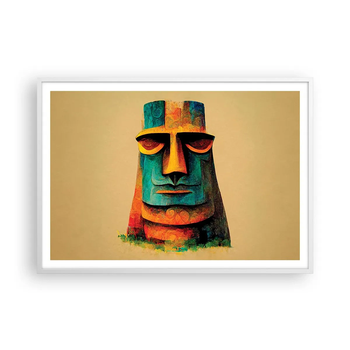 Poszter fekete keretben - Szoborszerű és mégis szimpatikus - 100x70 cm