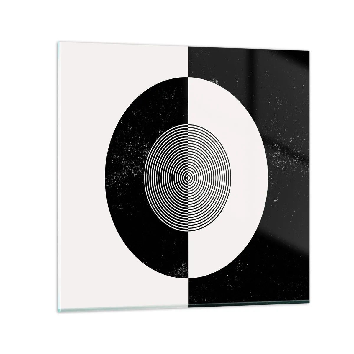 Üveg kép - Harmónia fekete-fehérben - 70x70 cm