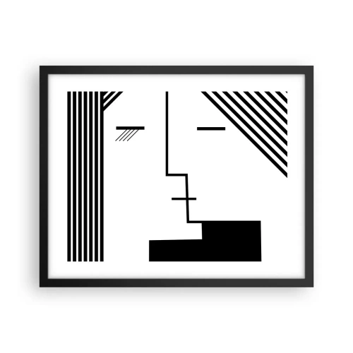 Poszter fehér keretben - Egyszerűen egy csók - 50x40 cm