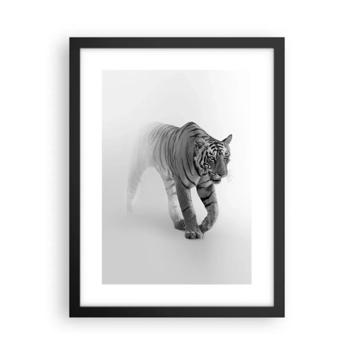 Poszter fehér keretben - Elrejtőzik a ködben - 30x40 cm