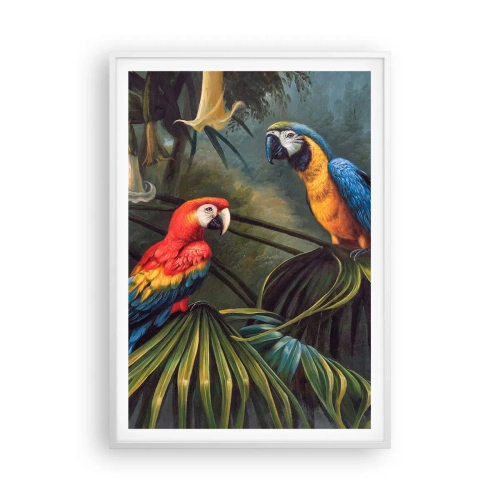 Poszter fekete keretben - Romantika a trópusokon - 70x100 cm