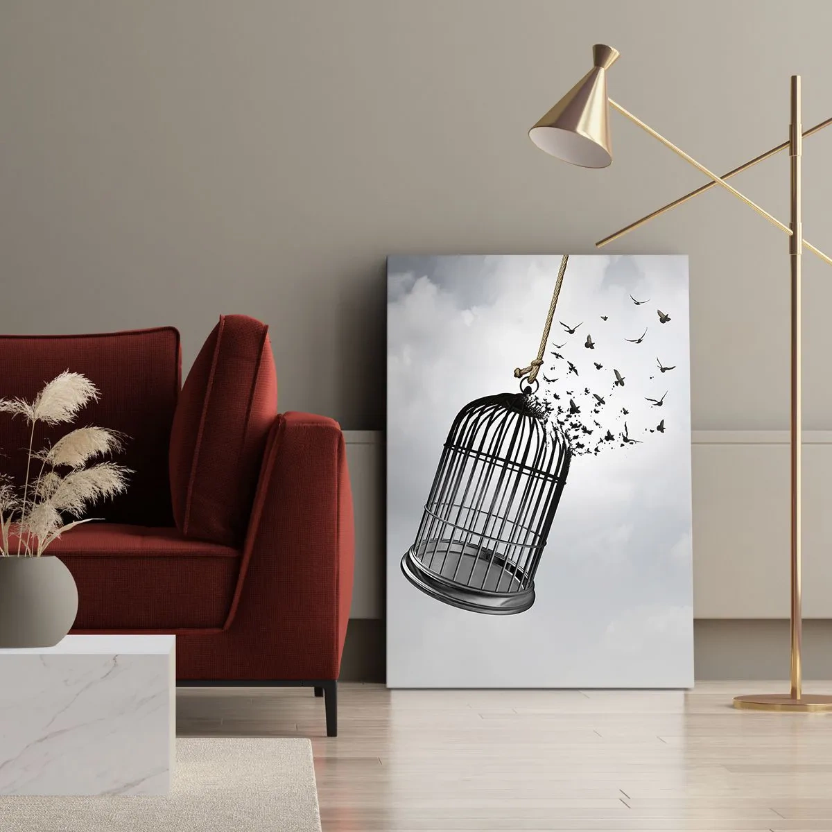 Vászonkép - Hit... Remény... Szabadság! - 50x70 cm