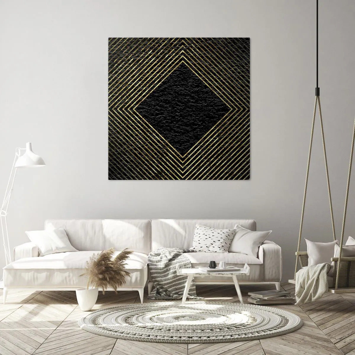 Vászonkép - Geometria glamour stílusban - 50x50 cm