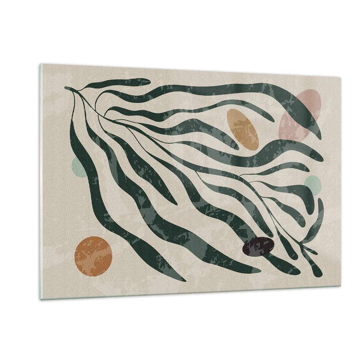 Üveg kép - Zöldek között - 120x80 cm