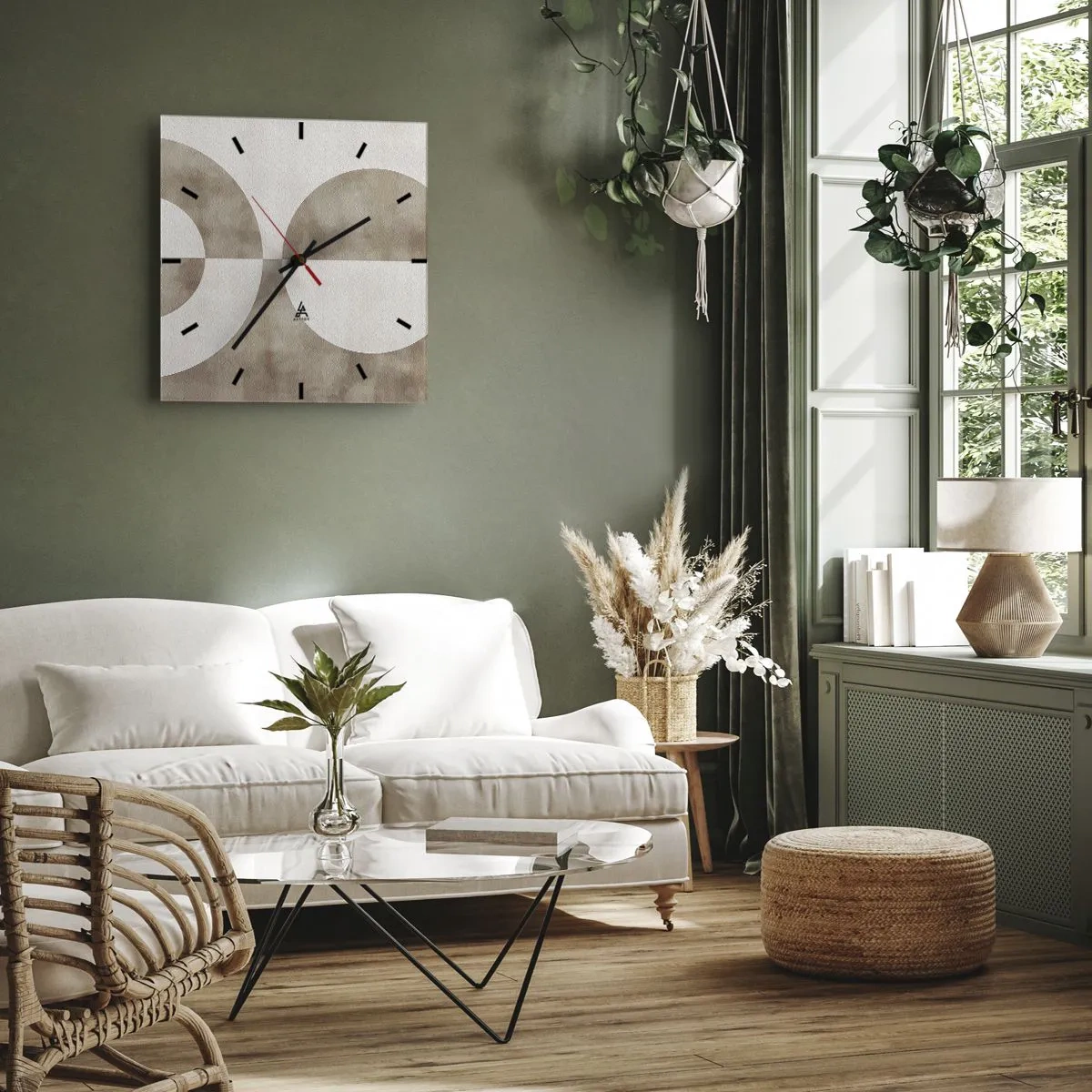 Falióra, Óra - Hasonlóságok és különbségek - 30x30 cm