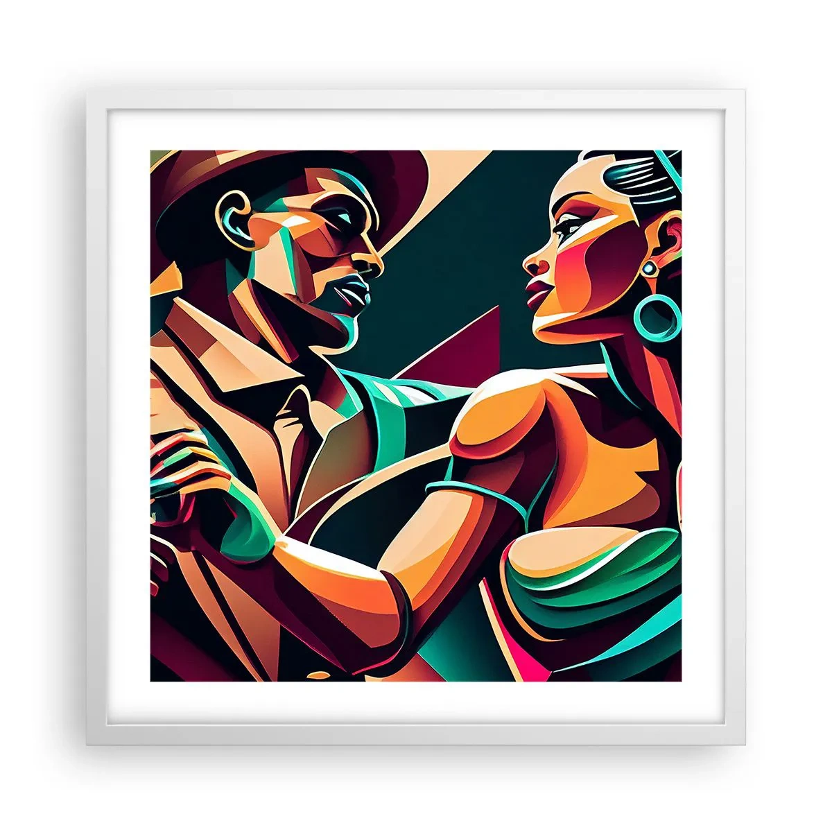 Poszter fekete keretben - A szív ritmusában - 50x50 cm