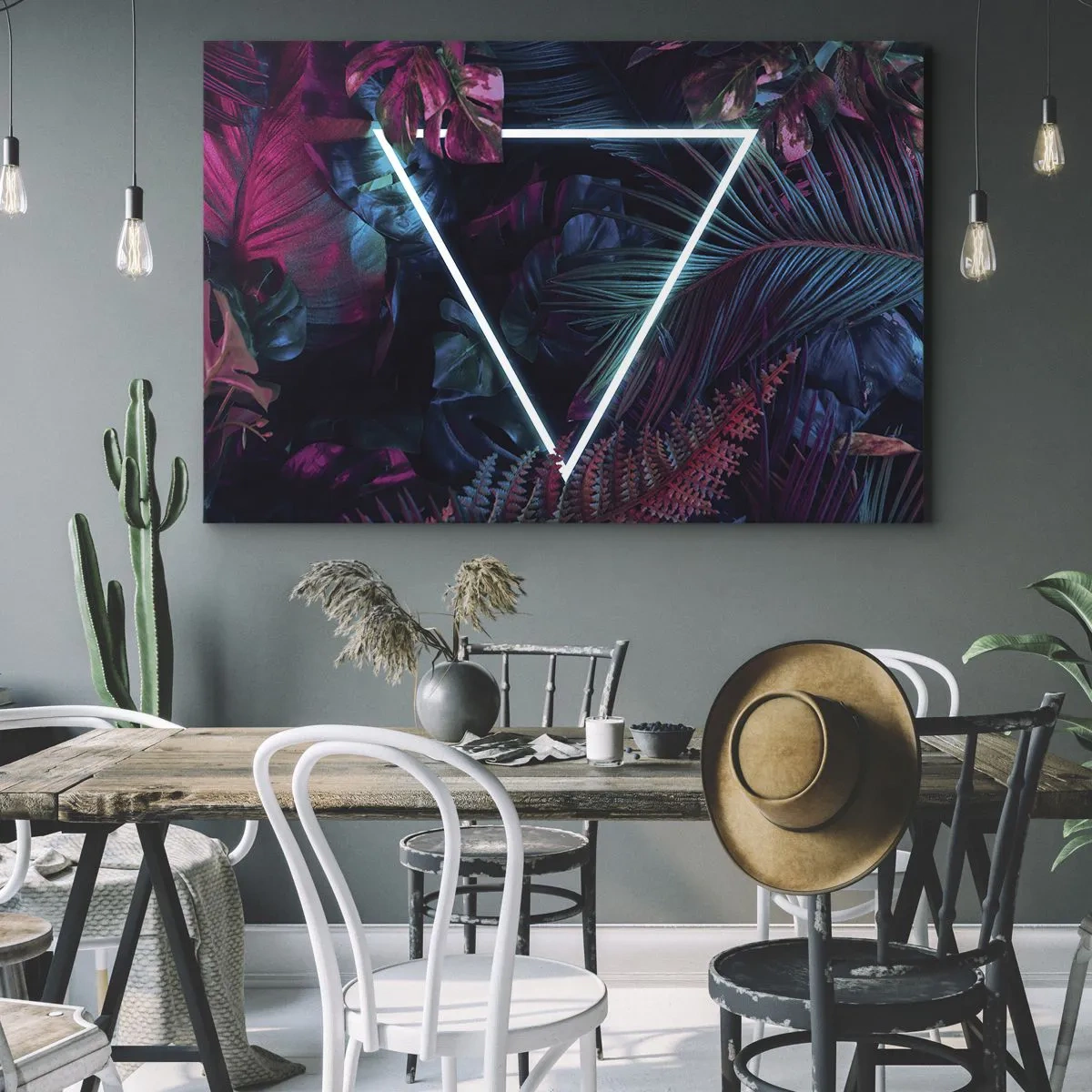 Vászonkép - Disco stílusú kert - 100x70 cm