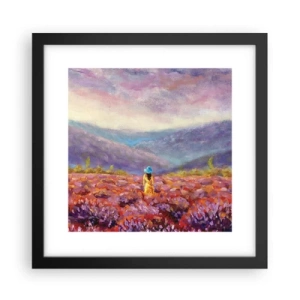 Poszter fehér keretben - A levendula világában - 30x30 cm