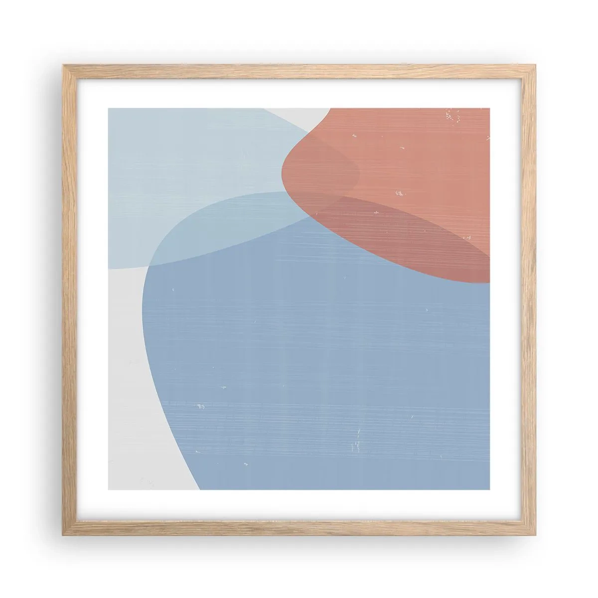 Poszter világos tölgy keretben - Pasztell kapcsolatok - 50x50 cm