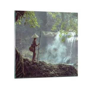 Üveg kép - Barátságban a természettel - 30x30 cm