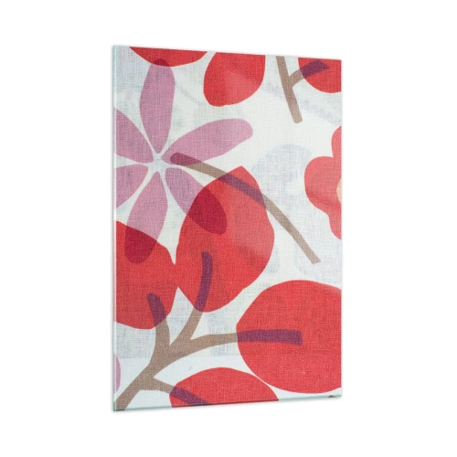 Üveg kép - Virágkompozíció rózsaszínben - 50x70 cm