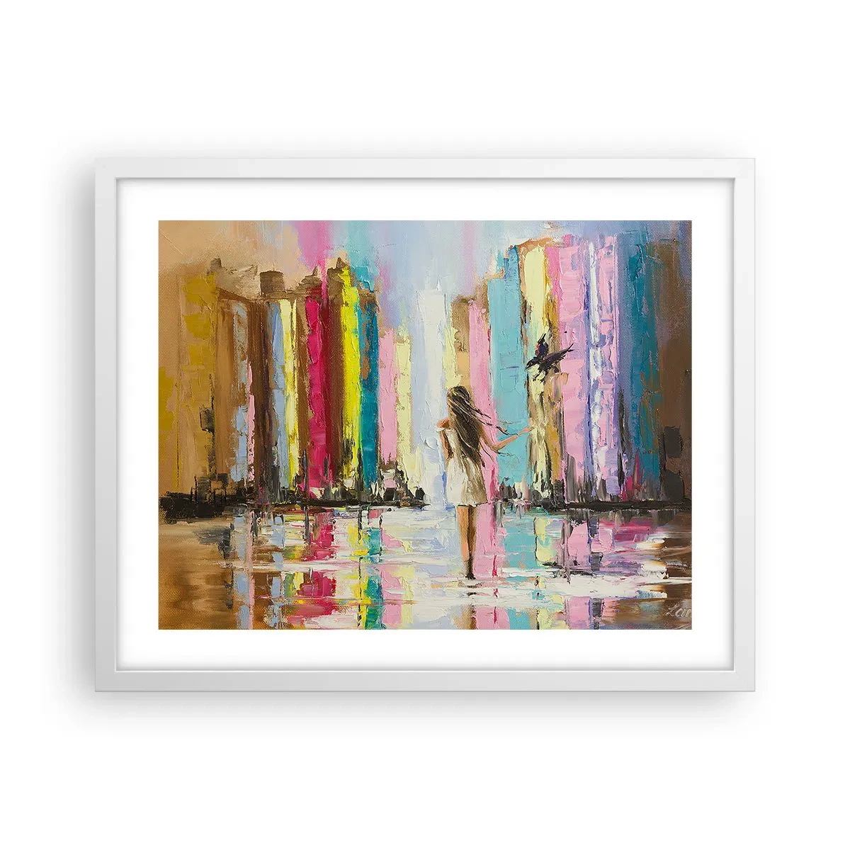 Poszter fekete keretben - Kövessél - 50x40 cm