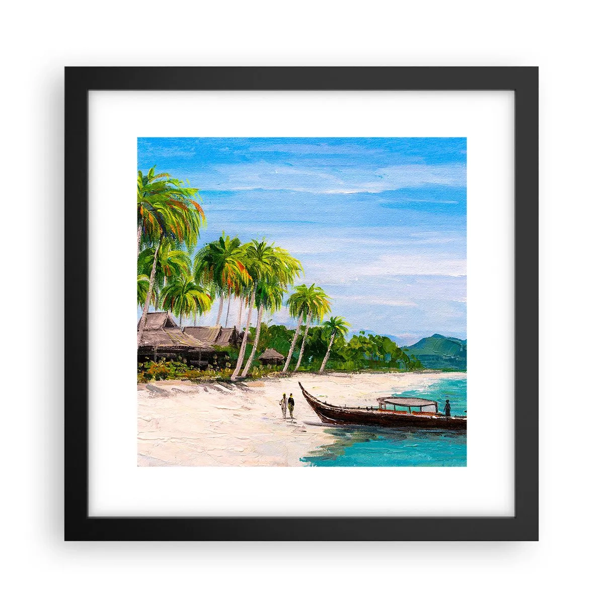 Poszter fehér keretben - Egy egzotikus álom - 30x30 cm